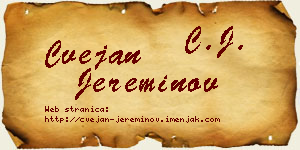 Cvejan Jereminov vizit kartica